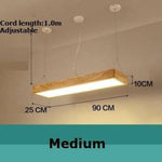 Lustre Led Moderne Bois Rectangle Fly M / Froide Luminaire Chambre