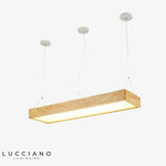 Lustre Led Moderne Bois Rectangle Fly S / Froide Luminaire Chambre