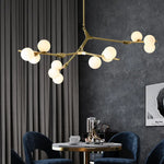 Lustre Led Moderne Branche Colorée Luminaire Chambre