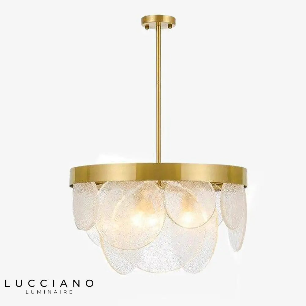 Lustre Led Or Moderne Verre Blanc Luminaire Chambre