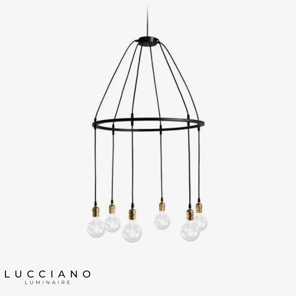 Lustre Led Rétro Industriel Multiampoules Luminaire Chambre