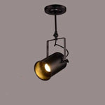 Lustre Led Rétro Noir Spots Loft 1 Lampe Luminaire Chambre