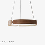 Lustre Led Rond En Bois Nordic Luminaire Chambre