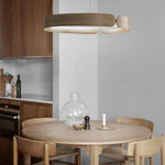 Lustre Led Rond En Bois Nordic Luminaire Chambre