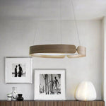 Lustre Led Rond En Bois Nordic Luminaire Chambre