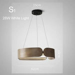 Lustre Led Rond En Bois Nordic S1 Luminaire Chambre