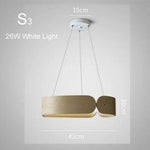 Lustre Led Rond En Bois Nordic S3 Luminaire Chambre