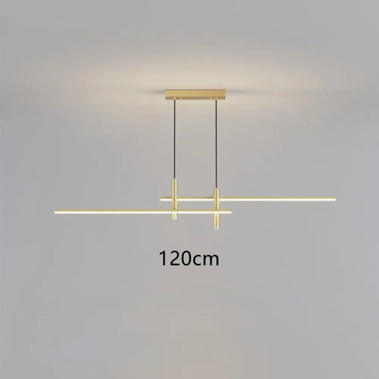 Lustre Led Sarno Minimaliste En Barre Doré - 120 Cm / Chaude Luminaire Doré