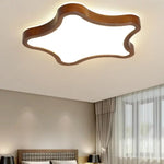 Lustre Led Scandinave En Bois Amade Luminaire Chambre