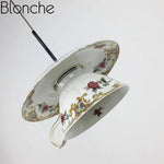 Lustre Led Tasse Céramique Florale Luminaire Chambre