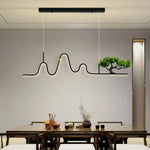 Lustre Led Vague Design Lusteria Luminaire Doré