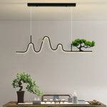 Lustre Led Vague Design Lusteria Luminaire Doré