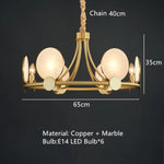 Lustre Led Zélie Marbré Circulaire A - 6 Lampes / Chaude Luminaire Chambre