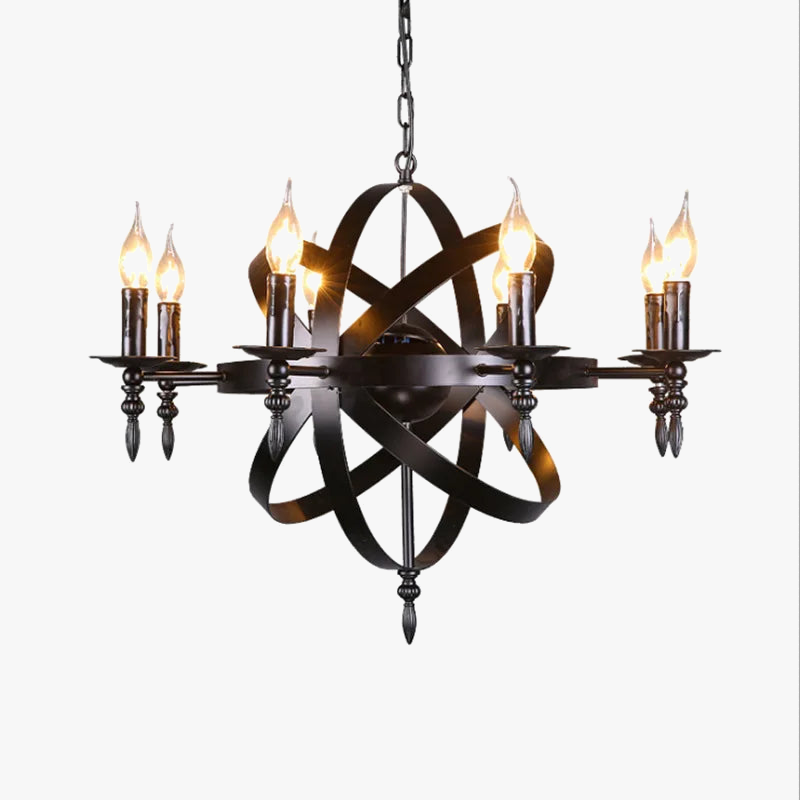 Lustre industriel vintage style loft lumineux