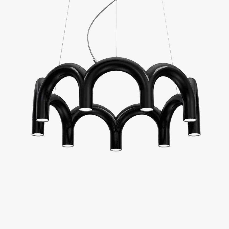 lustre minimaliste en u style industriel pour décoration intérieure