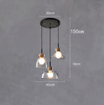 Lustre Moderne Abat-Jour Verre Dante A Luminaire Chambre