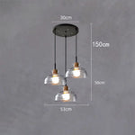 Lustre Moderne Abat-Jour Verre Dante E Luminaire Chambre