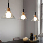 Lustre Moderne Abat-Jour Verre Dante Luminaire Chambre