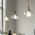 Lustre Moderne Abat-Jour Verre Dante Luminaire Chambre