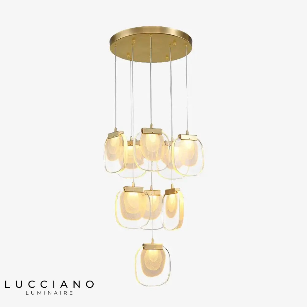 Lustre Moderne Anamy En Verre Luxueux Luminaire Chambre