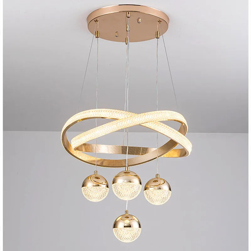 lustre moderne design minimaliste à trois têtes élégant et léger