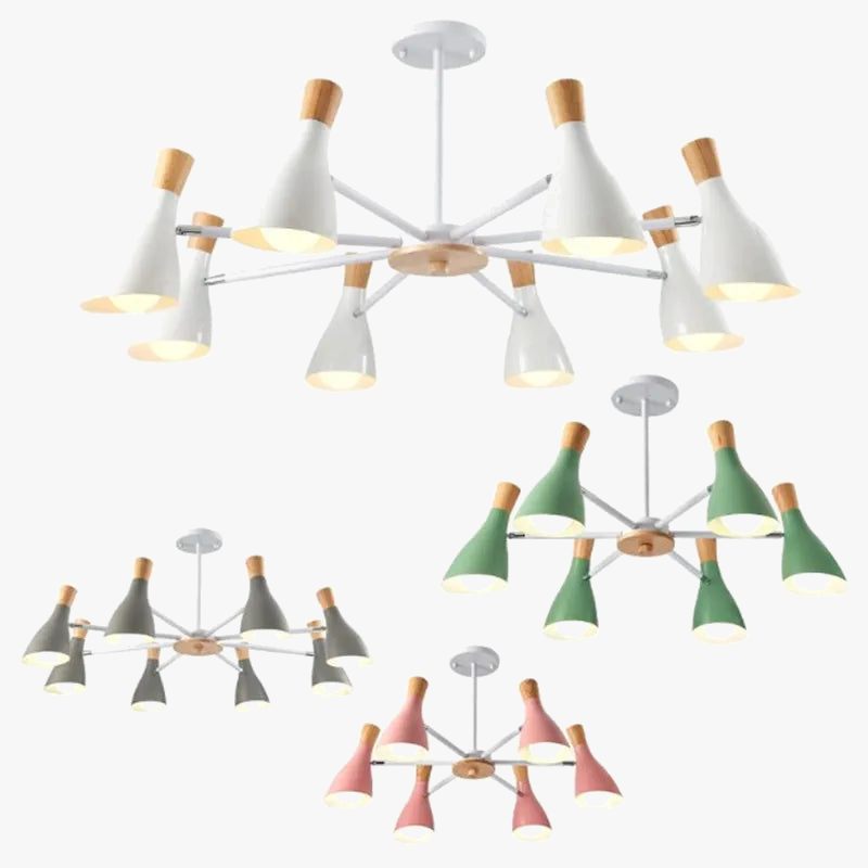 lustre moderne en bois massif pour chambre d enfant