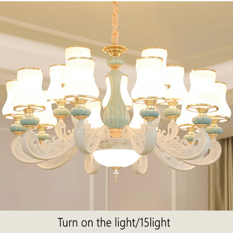 lustre moderne en céramique pour un éclairage intérieur élégant