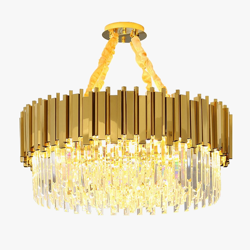 Lustre en cristal moderne et lumineux