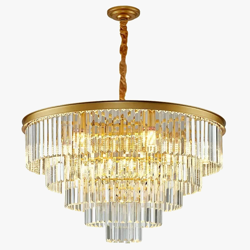 Lustre moderne cristal lumineux élégant