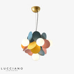 Lustre Moderne Lampes Rondes Colorées 35 X 50 Cm Luminaire Chambre