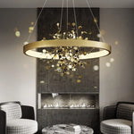 Lustre Moderne Led Or Bahia Luminaire Chambre