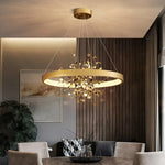 Lustre Moderne Led Or Bahia Luminaire Chambre