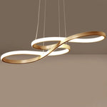 Lustre Moderne Métallique Infinity Kemena Doré / 220V L750X W320X H1200Mm App Rontrol Luminaire