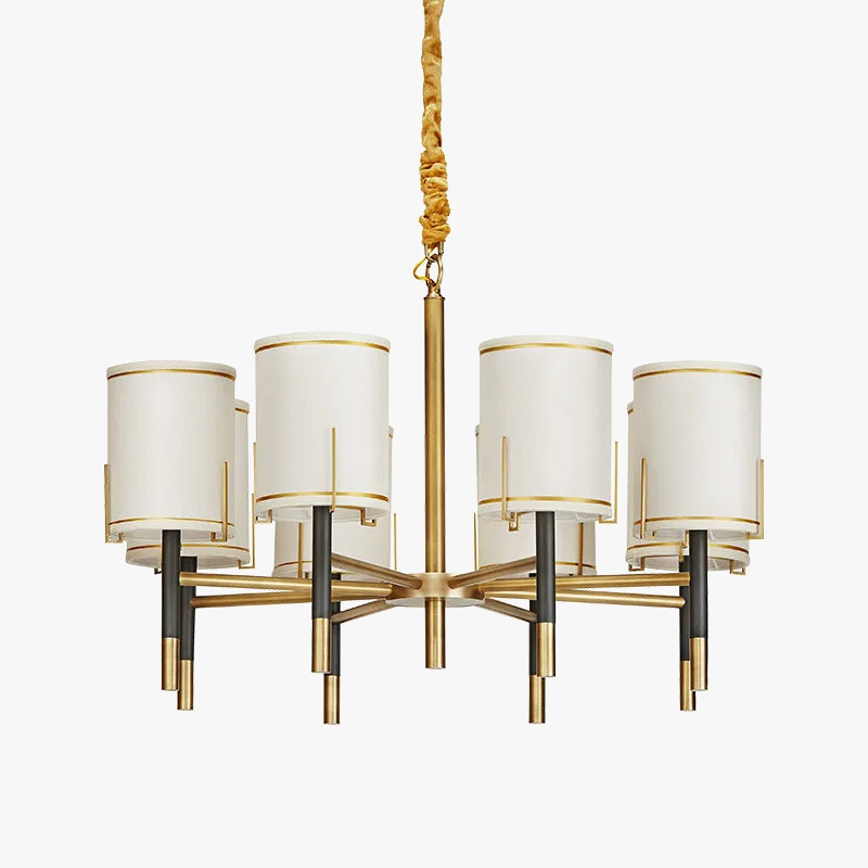 lustre moderne minimaliste style nordique en cuivre tout neuf