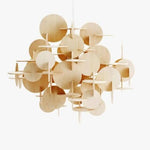 Lustre Multicolore Design Wood Bois / 57 X 44Cm Luminaire Chambre