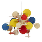 Lustre Multicolore Design Wood Luminaire Chambre