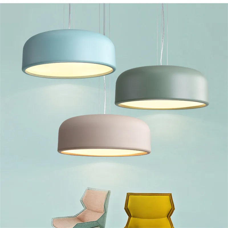 lustre nordique danemark moderne simple macaron double usage