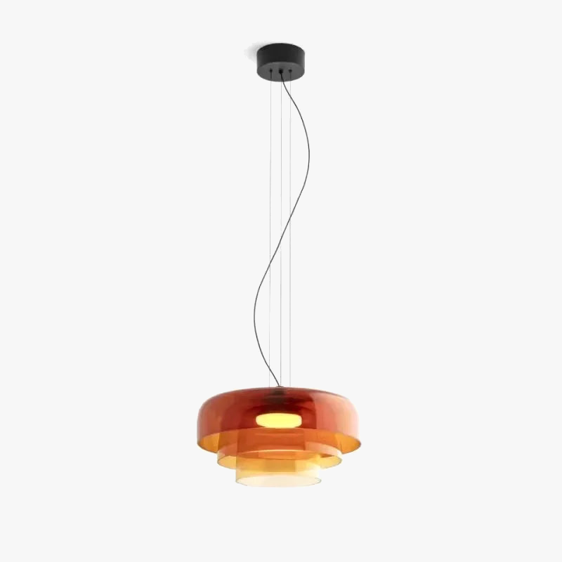 lustre nordique simple en fil de verre pour décoration maison