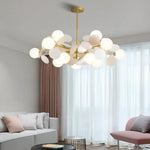 Lustre Nuage Boules Verre Moderne Luminaire Chambre