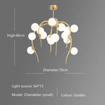 Lustre Octopus Globes Nayla Moderne A - 70X66Cm / Chaude Luminaire Chambre