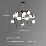 Lustre Octopus Globes Nayla Moderne B - 70X66Cm / Chaude Luminaire Chambre