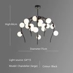 Lustre Octopus Globes Nayla Moderne B - 75X66Cm / Chaude Luminaire Chambre