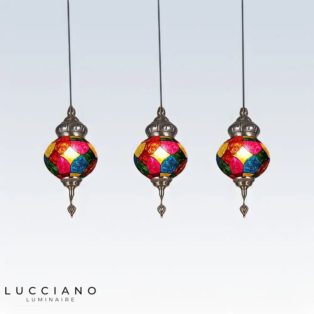 Lustre Oriental Multicolore Boyd