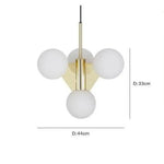 Lustre Pyramidal Doré Ariana D44 X H33 Cm / Chaude Luminaire Chambre