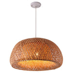 Lustre Rond Bambou Weavy