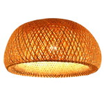 Lustre Rond Bambou Weavy