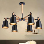 Lustre Rustique Bois Et Métal Charme Luminaire Chambre