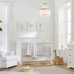 Lustre Scandinavie Corbeille Perles Brunissende Luminaire Chambre