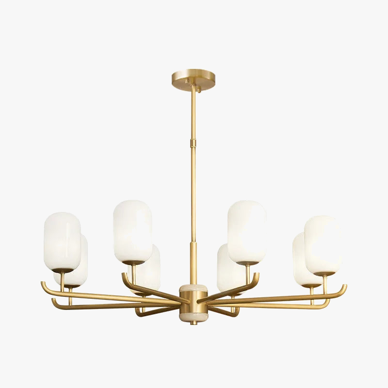 lustre style chinois luxueux en cuivre et jade