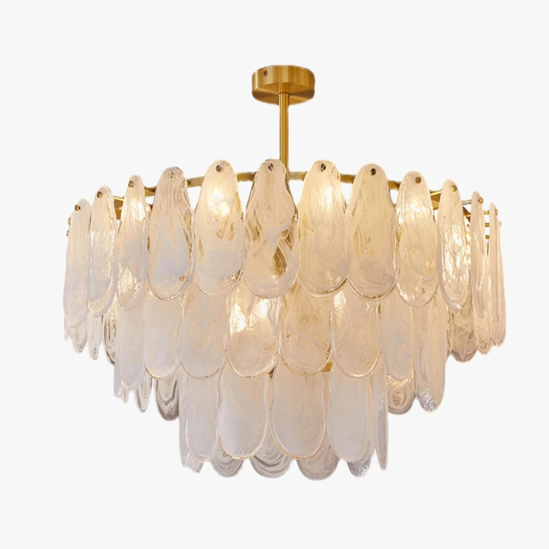 lustre suspendu en verre nuage design créatif postmoderne unique